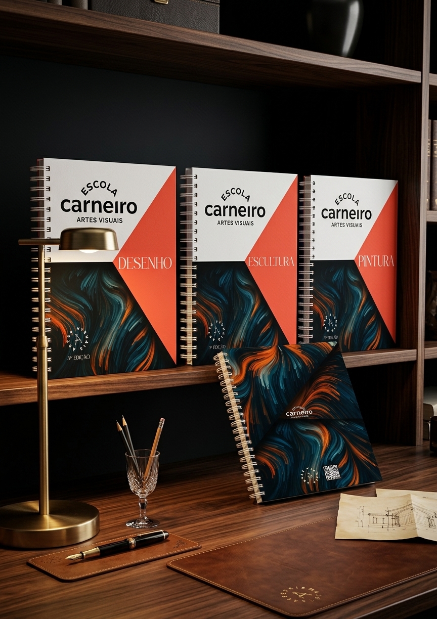 Apostilas de desenho, pintura e escultura da Escola Carneiro