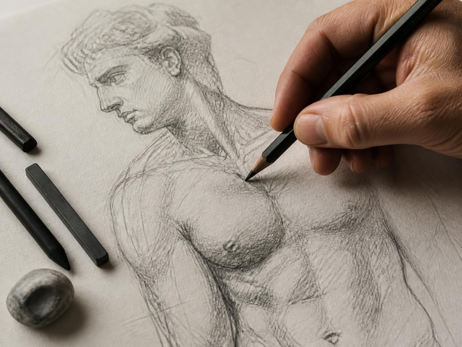 Aula de Desenho na Escola Carneiro